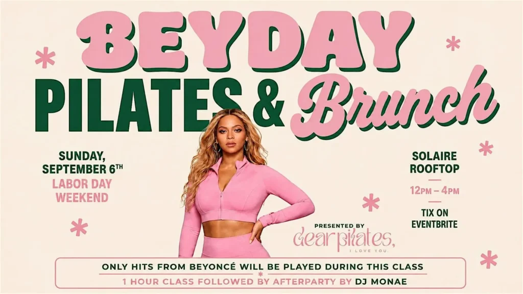 Beyday: Pilates & Brunch at Solaire Rooftop